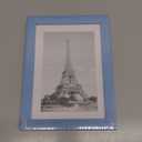 Upsimples 5x7 Picture Frame, Display Pictures 4x6 with Mat or 5 x 7 Without, Wall Hanging Photo Frames, Blue, 1 Pack