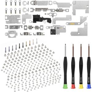 for iPhone 14 Complete Inner Metal Plate Cover Replacement for iPhone14 Small Bracket Full Set with Repair Tool Tweezers Screwdrivers A2649, A2881, A2882, A2883, A2884