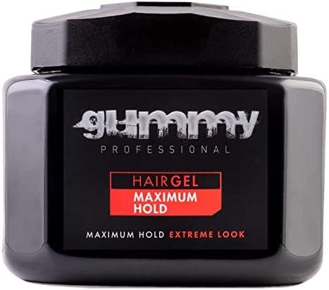 Gummy Hair Gel Maximum Hold Extreme Look 23.5 Ounce (700ml) (Pack of 1)