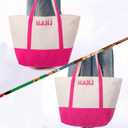 Extra Large American Mahjong Empty Bag 25.2 x 14.17 x 9.06 Inches Mahjong Tile Bag for Game Players Mah Jong Lover Gifts(Pink)