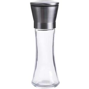 Salt and Pepper Mill Sets  2PCS Salt and Pepper Grinder Set Pepper Grinder Refill Premium Stainless Steel Salt and Pepper Mills with Adjustable Coarseness - Salt Grinders and Pepper Shaker Mills kitc (LARGE SLIVER)