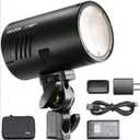 GODOX AD100Pro Pocket Studio Flash Light Photography Light OLED Screen 5800K 1/8000s Sync TTL/Multi/M Flash Built-in 2.4G Wilreless X System 5 Groups 32 Channels with Rechargeable 2600mAh Battery