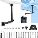 Adjustable Starlink Gen 3 Mount, 360 Rotatable Starlink Pole Mounting Kit Compatible with V3 Starlink Standard Dish (Length-27.5 inch)