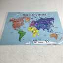 MWB World Map Wall Art Poster for Kids - Educational Map Posters for Kids includes Countries, States, Capitals & Pictures | Perfect for Classroom Decor or Home | 18" x 24" Laminated Durable Poster