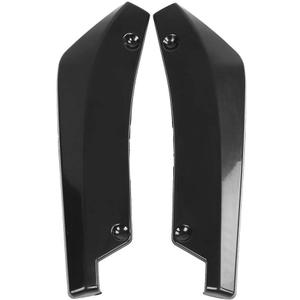 Car Body Spoiler, 1 Pair of Universal Car Modified Rear Bumper Canard Diffuser Spoiler Lip Splitter Fins (Black)