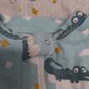 Owlivia Organic Cotton Baby Boy Girl Zip up Sleep 'N Play Pjs, Footless, Long Sleeve Size 3