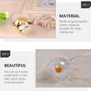 STOBOK 5pcs DIY Plastic Fillable Ball Ornaments Teardrop Hanging Ornaments Ball Transparent Decorative Crafts Balls for Wedding Garden Tree Party Gift Box Decoration