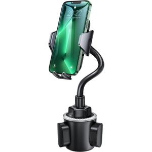 andobil Military-Grade Cup Phone Holder for Car/Truck, [2026 Enhanced] 13" 360 Adjustable Gooseneck w/Anti-Shake Car Mount, Universal Car Phone Holder for iPhone/Samsung/Pixel All 4.0-7.0" Devices (Black)