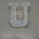 2 x Pooqla Light Up Letters, LED Marquee Letters for Silver Birthday Decorations, Battery Powered Night Light Teenager Girl Room Decor, Gift for Girls Boys Wedding Bedroom Christmas Party Decor, Letter U