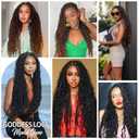 9 packs Boho Faux Locs Crochet Hair, 24 Inch, Ombre Honey Blonde Pre Looped Goddess Soft Locs Crochet Hair with Curly Ends, Bohemian River Locs for Black Women(T1B/27#, 24 Inch)