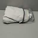 100% Blackout Thermal Curtains 80 Length 2 Panels Set for Bedroom, Linen Windows Pinch Pleated Drapes with Hooks for Track Modern Rustic Living Room Darkening Curtains 80 Inches Long Off White (Natural)