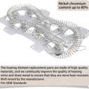Dryer Heating Element Kit Compatible With Samsung DVE45N5300F/A3 DVE45N5300V/A3 DVE45N5300W/A3 DVE50M7450P/A3 DVE50M7450W/A3 DVE50R5200W/A3 DVE50R5400V/A3 DVE50R5400W/A3 DVE50T5300C/A3