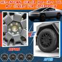 Wheel Center Caps for Tesla Cybertruck Accessories - Full Coverage Lug Nut Covers for Rims Exterior Protection with Removal Clip Installation, Set of 4