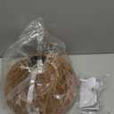 Creative Rattan Lampshade Hanging Pendant Light Covers Wicker Woven, Rustic Boho Ceiling Light Cover For Hallway Bedroom Kitchen Light Fixture Replacement Floral Flower-Inspired Designs (1pack, Natural Deep Brown)