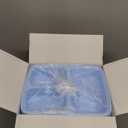 50 Pack (100-Piece) 28 oz Meal Prep Containers Reusable with Lids 2-Compartment, Sturdy Leakproof Food Safe, Microwave Freezer Dishwasher Safe, To Go Take Out Plastic Food Storage, Blue