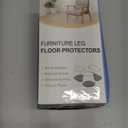 24 Pcs Chair Leg Floor Protectors for Hardwood Floors Rectangle Silicone Covers to Protect Wood Tile Floors Felt Pads Furniture Leg Caps Anti-Scratch Reduce Noise (Fit L:1-1/8" to 1-1/2",W:3/4" to 1")