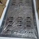 HOOBRO Industrial End Table, 4 Tier End Table with Storage Shelves, Small Side Table with Geometric Metal Frame, Night Stand for Living Room, Bedroom, Office, Rustic Brown and Black BF164BZ01