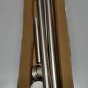 Mcrbeay Shower Curtain Rod, 1" Diameter Heavy Duty Tension Shower Rod, Non Slip Adjustable 28-74 inch No Drill Shower Curtain Rods Spring Tension For Bathroom, Shower Stall, No Rust, Brushed Nickel