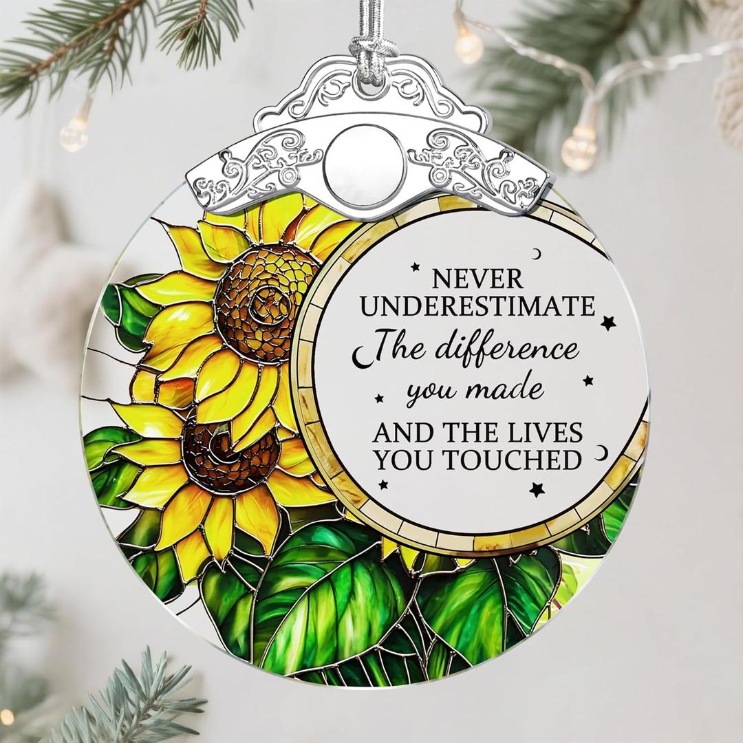 2 x Christmas Ornaments  Ideal for Friends Moving Away, Coworker Leaving, Retirement Gifts for Women & Men, and Goodbye, Going Away, Farewell Gifts for Coworkers, Boss, Work Besties & Best Friends - C