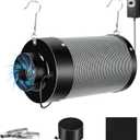 ATOUR 4" Air Carbon Filter with Australian Virgin Charcoal – Superior Odor Control for Grow Tent Smelliniss Scrubber, Inline Fans, Hydroponics. Includes Pre-Filter & Insulated Flange 4"x11"