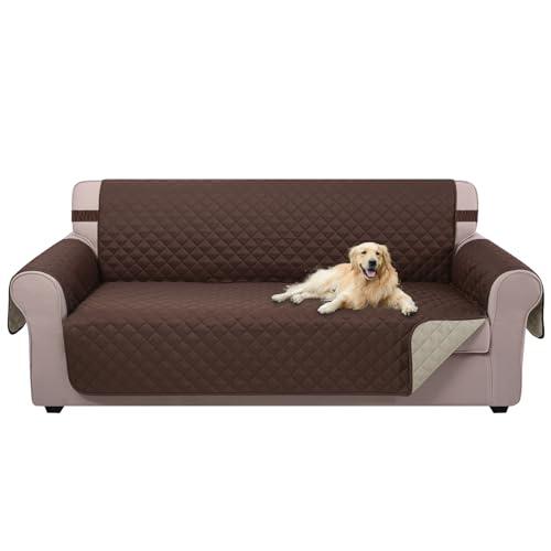U-NICE HOME Reversible Sofa Cover Couch Cover for Dogs with Elastic Straps Water Repellent Furniture Protector for Pets Couch Cover for 3 Cushion Couch (Sofa, Coffee/Beige) U-NICE HOME Reversible Sofa Cover Couch Cover for Dogs with Elastic Straps Water Repellent Furniture Protector for Pets Couch Cover for 3 Cushion Couch (Sofa, Coffee/Beige)