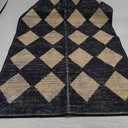 GarveeHome Kitchen Runner Rug Black Washable Rug for Front Door Entryway Hallway Distressed Checkered Mat Low Pile Neutral Area Rugs Non Slip Farmhouse Rugs 2x6 Black and Brown