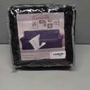 4 Pieces Stretch Couch Cover for 3 Cushion Furniture Protector Sofa Covers Washable Pet Dog Friendly Non Slip Cover with Elastic Bottom(72"-92" Sofa 3 Cushion/Black)