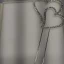 LOVENJOY Gift Boxed Two Hearts One Love Rhinestone Wedding Cake Topper Silver