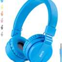 ONTA Kids Headphones for Boys Girls - Child Student Headset Wired Plug Toddler Earphones School Teen on Ear for Ipad | Computer | Smart Phone | Amazon Fire Tablet | Laptop | Plane Travel | Game, Blue