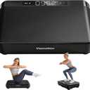 Vibration Plate Exercise Machine, Full Body Vibrating Platform for Lymphatic Drainage Weight Loss, 99 Levels Shake Plate with LED Display for Women, Black