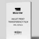 Transparency Film for Inkjet Printer, Overhead Projectors Film, Letter Size, Acetate Sheets for Crafts, 8.5x11 inch 50-Pack