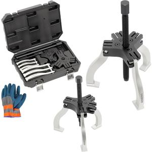 Gear Puller Set, 3" and 7" Puller Kit, 3 Jaw Gear Bearing Flywheel Pulley Removal Tool, 2 or 3 Reversible Jaws Wheel Puller