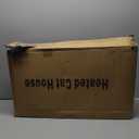 Heated Outdoor Cat House for Winter, 100% Waterproof XXL Shelter (29"x17"x21") with Escape Door & Heating Pad, Insulated for Feral Cats & Small Dogs