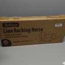 Belleur Wooden Rocking Horse for Toddler 1-3 Year Old, Baby Wood Ride-on Toys with Removable Fence for Indoor & Outdoor Activities, Boys & Girls Rocking Animal for Birthday