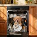 Dishwasher Magnet Covers for the Front Magnetic Refrigerator Magnets Dog