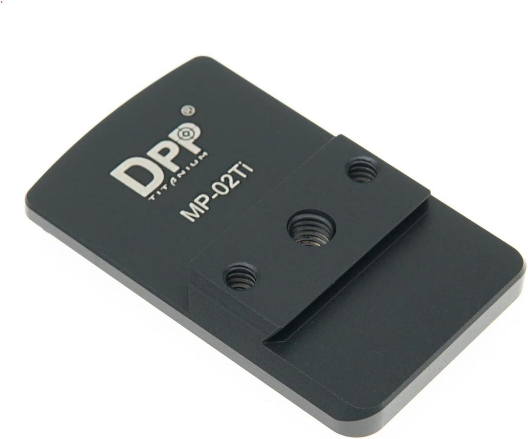 DPP Titanium Rear Sight Dovetail Red Dot Mount Compatible with Smith & Wesson M&P TrijiconRMR/SRO&Holosun 407C/507C/508T