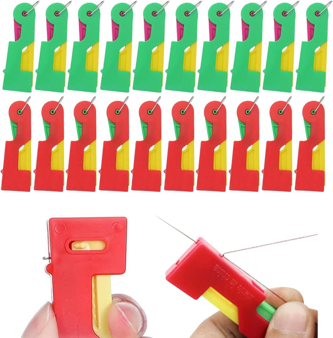 20 Pcs Needle Threaders,Automatic Needle Threader,Quick Needle Threader for Hand Sewing and DIY for All Sewing Enthusiast