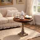LUOZZY Miniature Wooden Round Table Model for 1:12 Dollhouse Accesories Miniature Side Table Dollhouse Furniture Decoration