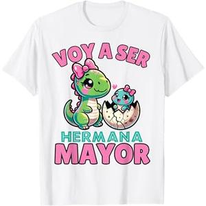 Hermana Mayor Dinosaurio, Voy A Ser Hermana Mayor T-Shirt 3T Hermana Mayor Dinosaurio, Voy A Ser Hermana Mayor T-Shirt 3T