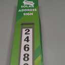 Eyrosa Solar Illuminated LED Lighted Address Sign, House Numbers for Outside Yard Home, Numbers Plaque Outdoor Waterproof, Black