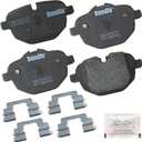 Bendix Priority1 CFC1473 Ceramic Rear Brake Pads for Select Models BMW 520i, 528i, 528i xDrive, 530e, 530e 530i, 530i 535d, 535d 535i, 535i 540d 750Li, ActiveHybrid 5, i8, X3, X4, Z4