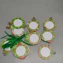 Christmas Wooden Photo Frame Ornaments - Easy to Load, Strong & Cute DIY Picture Frames for Christmas Tree, Perfect Keepsake Gifts for Family, Parents, Grandparents