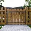 Fence Gate Frame Kit for Wooden Gate, Adjustable Steel Anti-Sag Gate Hardware for 3662 in Wide,Heavy Duty Outdoor Fence Hardware for Wooden Doors,Shed Doors,Driveway Gates,Corral Gates