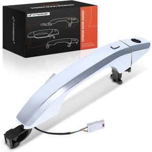 A-Premium Front Driver Exterior Door Handle with RFID 4Pins | Compatible with Chevy Silverado 1500 2500HD 3500HD & GMC Sierra Canyon, w/Extended Range Passive Entry Remote Lock Control