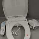KERDE P30B Bidet Toilet Seat - Dual Control (Side Panel & Remote), Warm Water Wash, Heated Seat, Warm Air Dryer, LED Night Light,Existing Toilets Electric Bidet Elongated Electronic Heated Smart
