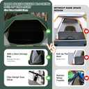4 Person Blackout Camping Tent, Easy Setup Waterproof Family Dome Tent for Camping with Rainfly, Portable Double Layer Large Family Tent for Outdoor Camping&Hiking