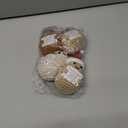 4 PCS Mini Funny Positive Crochet Potato with Positive Card,Cute Emotional Support Cheer up Handmade Knitted Soft Dolls Desk Decor Christmas Birthday Gifts Idea for Women Men Her Him Friends