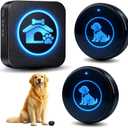 Dog Door Bell (2026 Self-Illuminating Enhanced Touch) for Potty Training, Wireless Dog Doorbells to Go Outside, 1000 Feet Long Range, IP65 Waterproof, 60 Melodies & Adjustable Volume (2 Buttons)