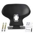 Mokuo C-Shape Motorcycle Backrest - Universal Easy-Mount Base, Comfortable Body-Hugging Support with PU Foam, Fits ATV Scooter Cruiser Moped & Bike