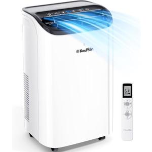 14,000 BTU Portable Air Conditioner with WiFi & Remote Control, Cools Up to 700 Sq.Ft, Auto-Evaporation Low Noise Portable AC Unit for Large Room, Office, Garage, Off White